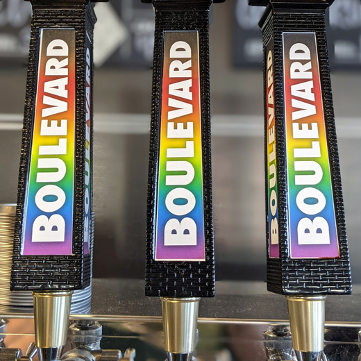 Boulevard pride tap handles