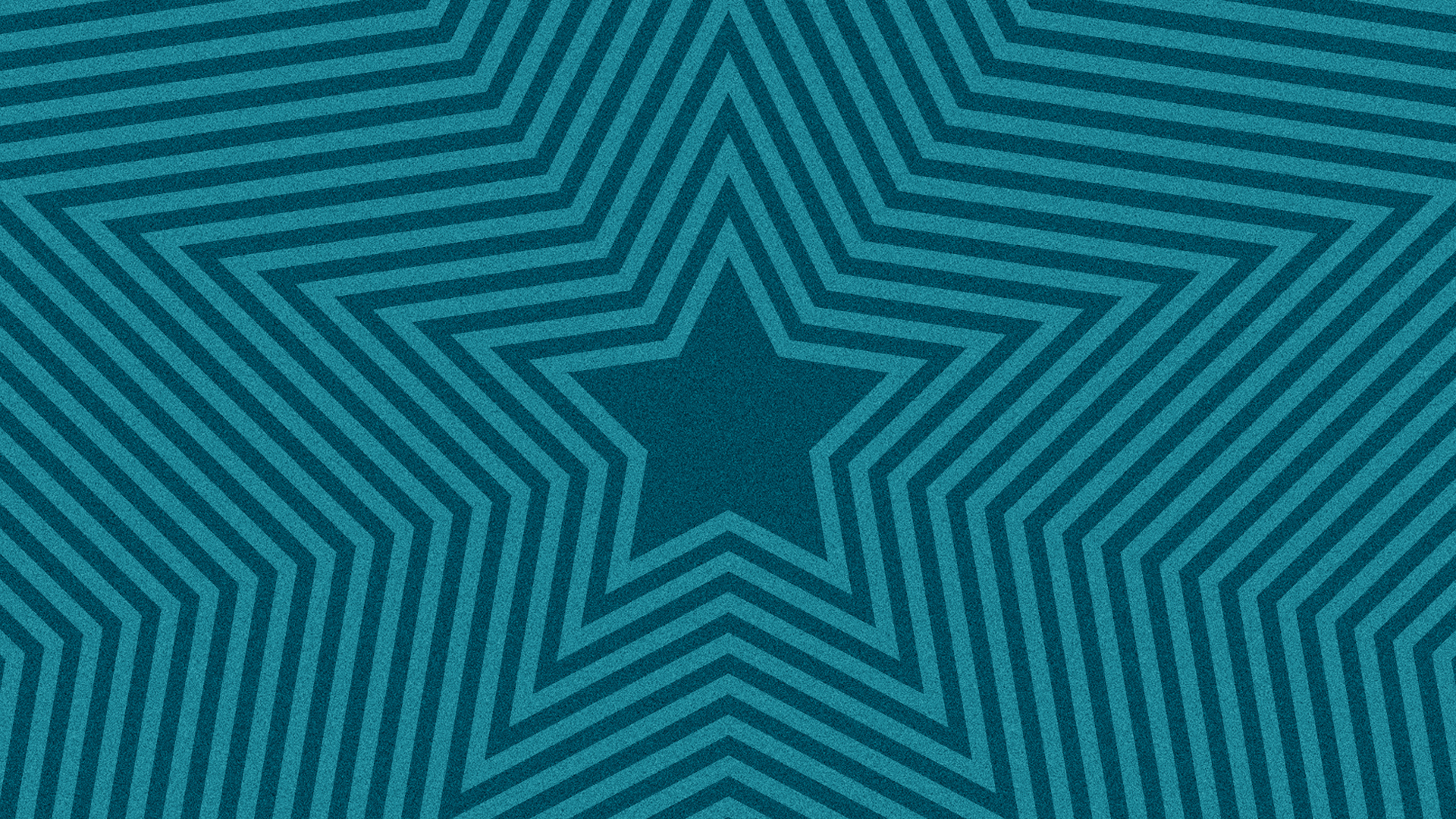 Teal concentric star patterned background