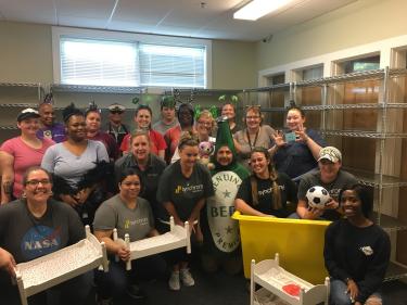 The Synchrony Financial Group volunteers for Hope House.