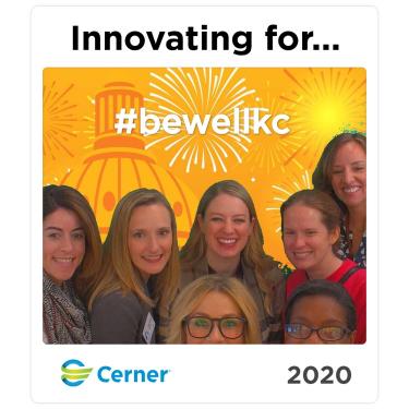 Group Photo in the Cerner Selfie Booth