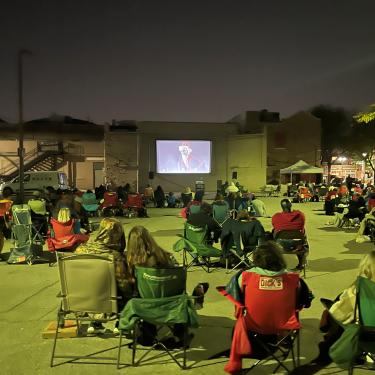 Outdoor movies were a popular attraction for Screenland to help bring in customers during the pandemic.