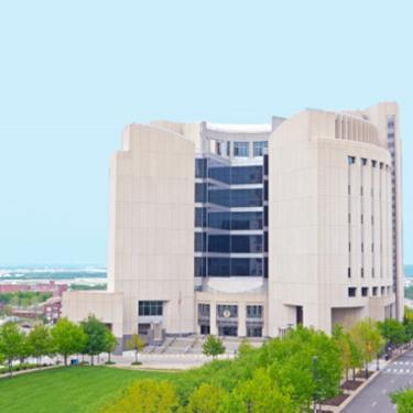 Photo of the Charles Evans Whittaker U.S. Federal Courthouse located at 9th and Locust in Kansas City, Mo.