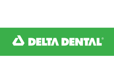 Delta Dental logo in white on green