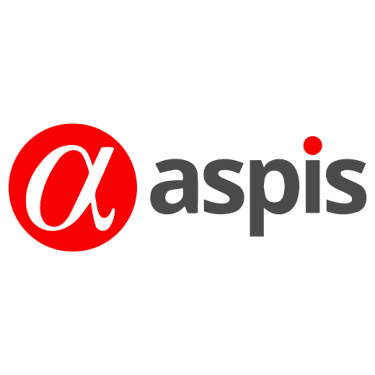 Aspis Consulting logo in red and gray over white.