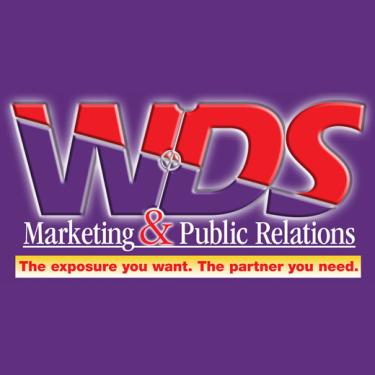 WDS Marketing & Public Relations logo on purple background.
