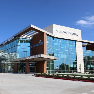 Photo of the front of the new AdventHealth Cancer Institute